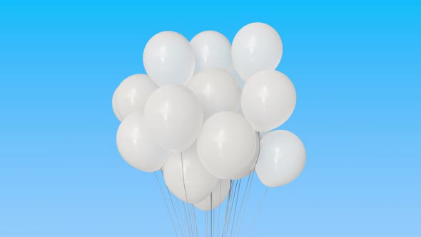 Making a Bunch of White Balloons