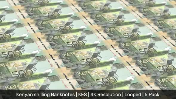 Kenya Banknotes Money / Kenyan shilling / Currency Sh / KES / 5 Pack - 4K