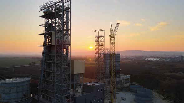 Cement Factory at Open Pit Mining of Construction Sand Stone Materials