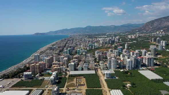 Drone View Alanya City