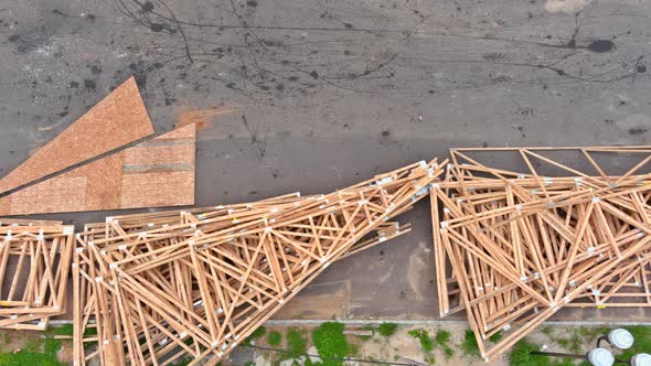 Stack of Group in New Construction Materials for Buildings