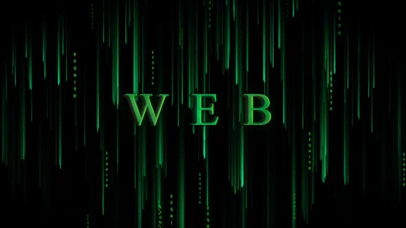 Digital Cyber Background Web