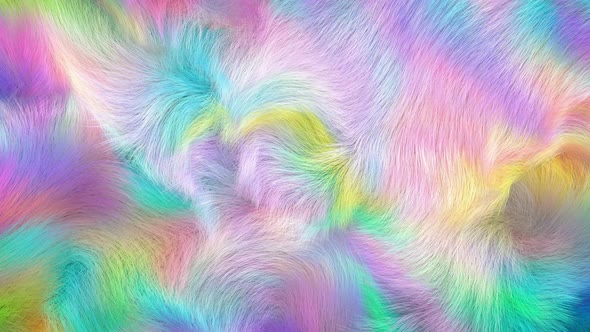 Pastel Soft Colorlul Fake Fur Texture