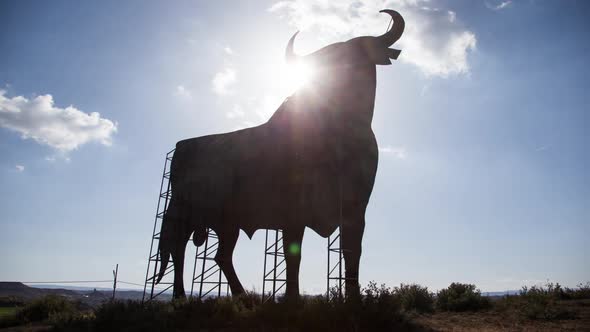 spain bull icon roadside symbol animal spanish