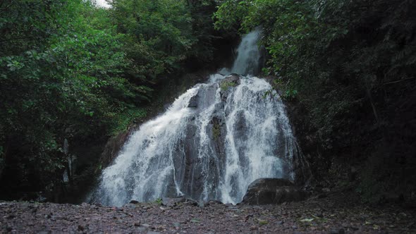 Beautiful waterfall landscape