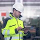 Engineer Is Using Tablet Pc In Factory - VideoHive Item for Sale