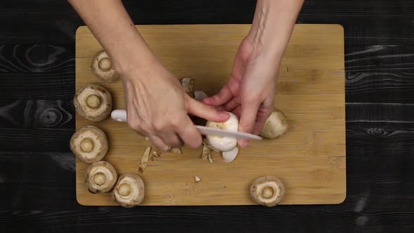 Cleaning the Mushrooms