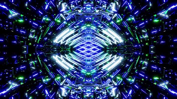 Vj Loop Of The Digital Crystalized Snowflake HD