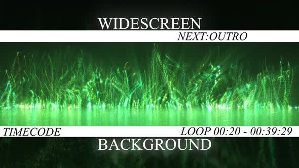 Green Particles Widescreen Background