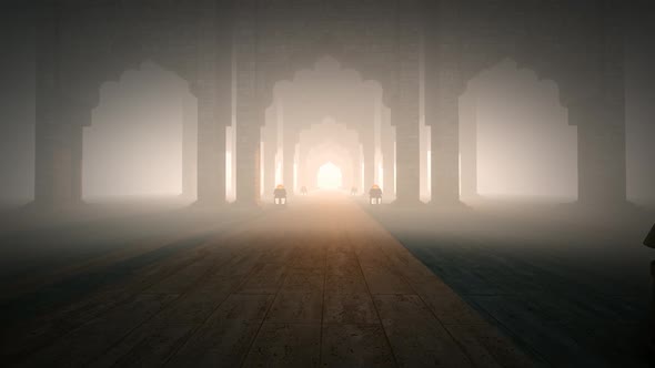 Ramadan Background Of Islamic Architecture With Lanterns 2