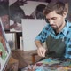 Young Artist Painting Artwork - VideoHive Item for Sale