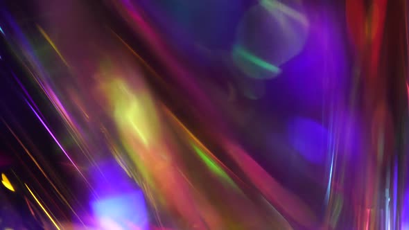 Neon Holographic Abstract Texture