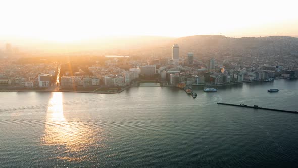 Aerial View of Resort Town of Izmir Turkey