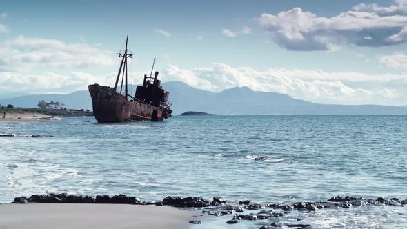  Shipwreck near Gythio Greece