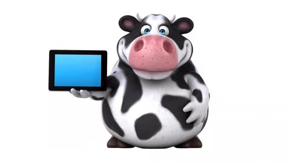 Fun cow - 3D Animation with alpha