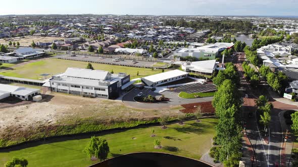 Aerial View of a School in Australia