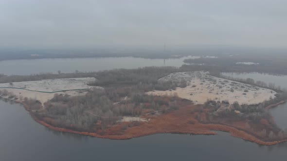 Winter Island And Lake