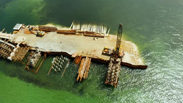 Bridge Under Construction on the Island of Siargao