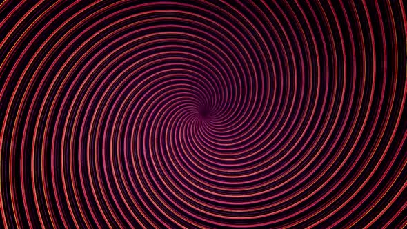 Rotating luminous spiral lines