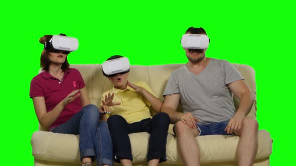 Virtual Reality. Green Screen