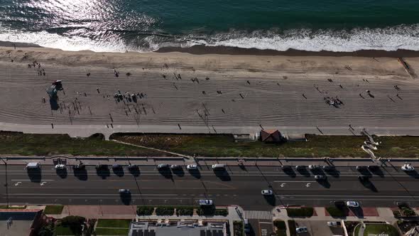 Road Near Beach and Ocean