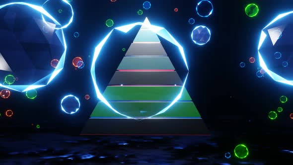 Rotation Of A Colored Pyramid Among Crystal Spheres 02