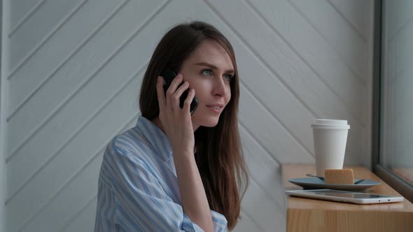 Female talking on a mobile phone