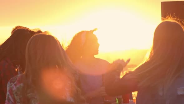 Sunset Party on Rooftop