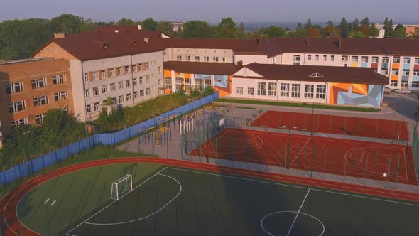 School Building and Schoolyard