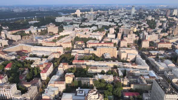 Kyiv, Ukraine Aerial View of the City. Kiev