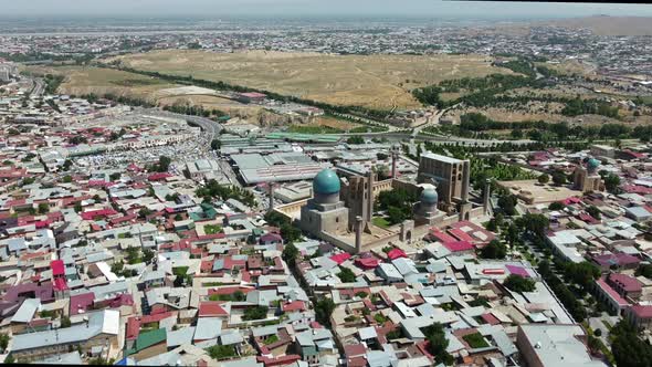 Aerial view of Samarkand (Uzbekistan)