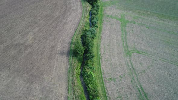 French Vexin Regional Natural Park seen from the sky