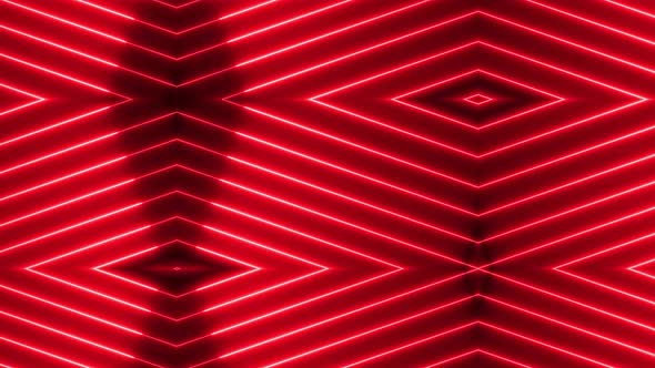 Neon light geometric glowing line animation. Animated neon line motion background. Vd 715