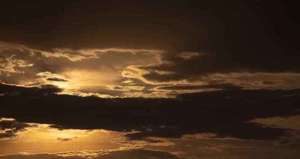 Moon Clouds Night Sky Timelapse