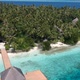 Drone rise above the island in Maldives - VideoHive Item for Sale