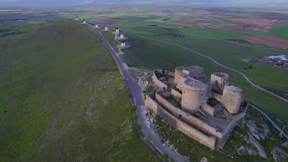 The Castle of La Muela in Consuegra. Stronghold of the Knights Hospitaller.