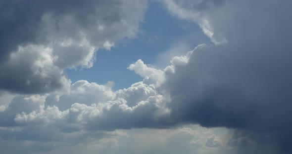 Thick Gray Clouds Cover The Sun Timelapse