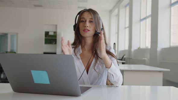 Close Up View of Woman That Does Work Online