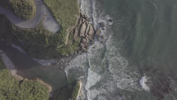 Coastal road aerial