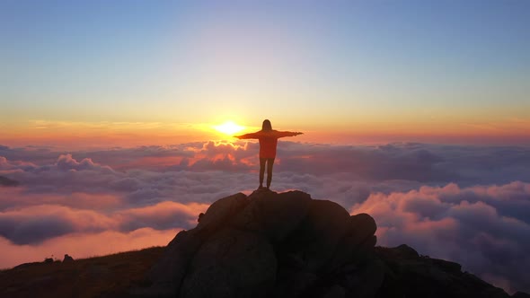 Sunset From The Mountain Top 1