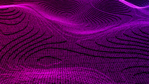 Wave Particles Abstract Surface