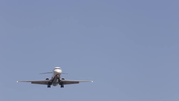 Smaller Commercial Jet on Final Approach