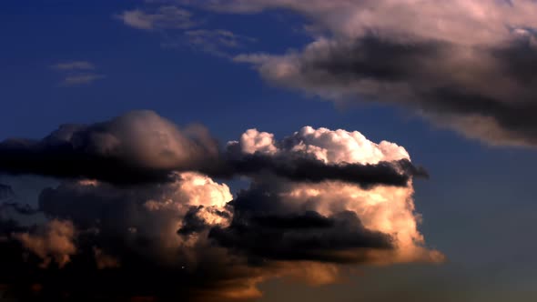 Warm Sunlight And Clouds 