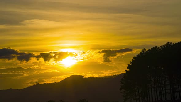 4K Time lapse Sunset