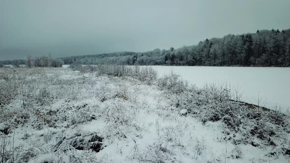 Winter River In The Village Of Verkhovye 16