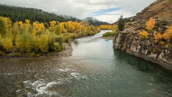 Time lapes of Gros Ventre River