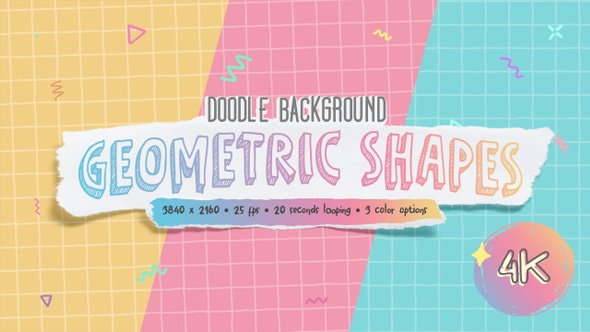 Doodle Background - Geometric Shapes