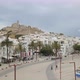 Aerial Footage of Promenade and Old Town with Castle, Ibiza, Spain. Close View - VideoHive Item for Sale