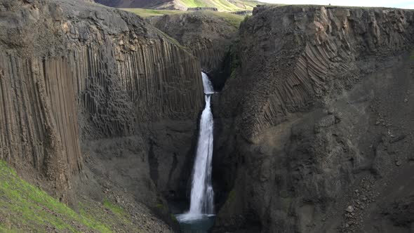 Magnificent Litlanesfoss Waterfall in Iceland