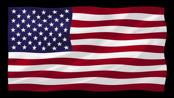 HD Waving USA Flag